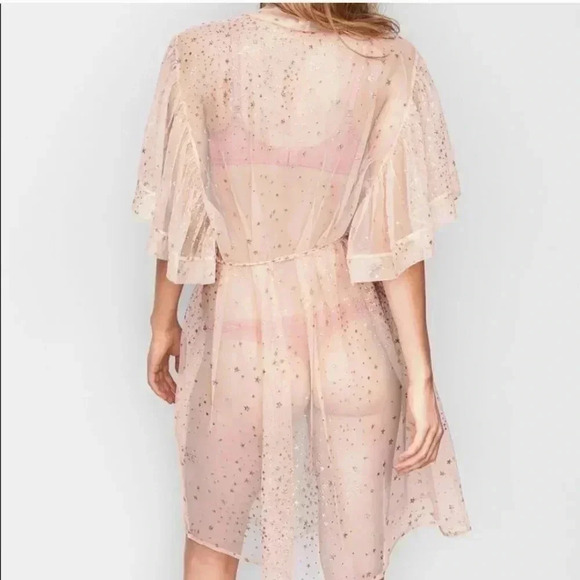 Victoria’s Secret Beige Glitter Star Robe - Picture 9 of 13